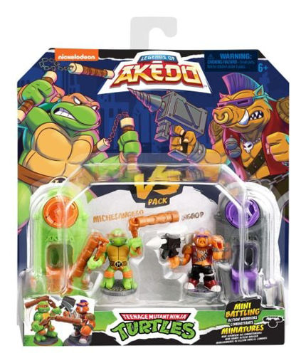 Picture of Akedo TM Ninja Turtles S1 Pack Michelangelo VS Bebop